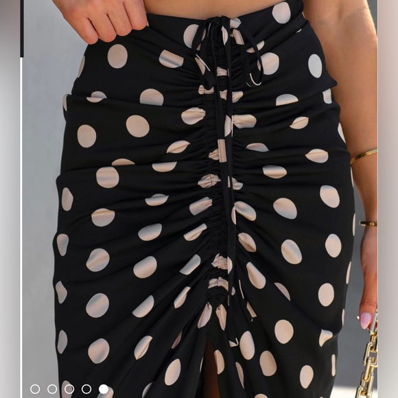 Vici polka dot midi skirt - Picture 3 of 6
